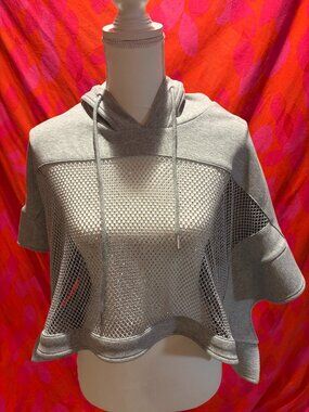 Hooded Rhinstone Mesh AKIRA top - L/XL